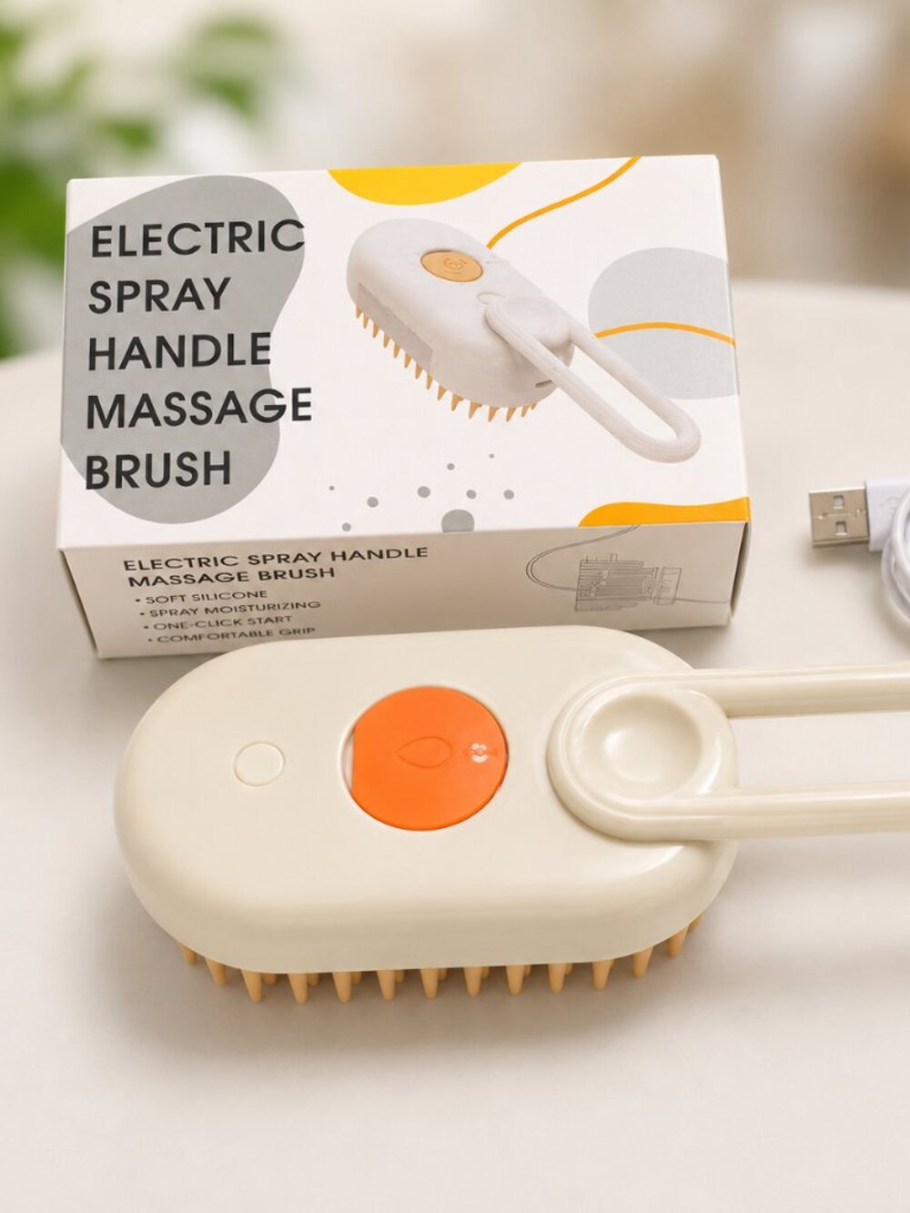 Pet electric Spray Handle massage Brush